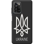 Черный чехол BoxFace ZTE Blade A72 Тризуб монограмма ukraine
