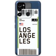 Прозрачный чехол BoxFace Tecno Spark 8C Ticket Los Angeles