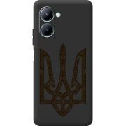 Черный чехол BoxFace Realme C33 Ukrainian Trident