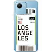 Прозрачный чехол BoxFace Realme C30s Ticket Los Angeles