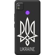Черный чехол BoxFace Tecno POP 4 Тризуб монограмма ukraine
