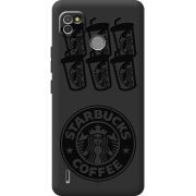 Черный чехол BoxFace Tecno POP 4 LTE Black Coffee
