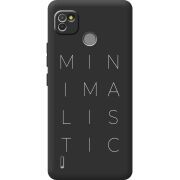 Черный чехол BoxFace Tecno POP 4 LTE Minimalistic
