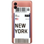 Прозрачный чехол BoxFace Samsung Galaxy A04e (A042) Ticket New York