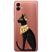 Чехол со стразами Samsung Galaxy A04e (A042) Egipet Cat