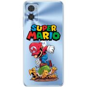 Прозрачный чехол BoxFace Motorola E22/E22i Super Mario