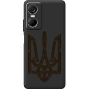 Черный чехол BoxFace Tecno POP 6 Pro Ukrainian Trident