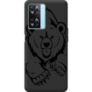 Черный чехол BoxFace OPPO A77 Grizzly Bear