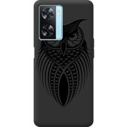 Черный чехол BoxFace OPPO A77 Owl