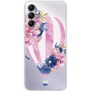 Чехол со стразами Samsung Galaxy A34 5G (A346) Pink Air Baloon