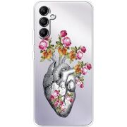 Чехол со стразами Samsung Galaxy A34 5G (A346) Heart