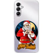 Прозрачный чехол BoxFace Samsung Galaxy A34 5G (A346) Cool Santa