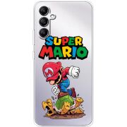 Прозрачный чехол BoxFace Samsung Galaxy A34 5G (A346) Super Mario