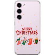 Прозрачный чехол BoxFace Samsung Galaxy S23 (S911) Merry Christmas