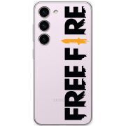 Прозрачный чехол BoxFace Samsung Galaxy S23 (S911) Free Fire Black Logo