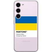 Прозрачный чехол BoxFace Samsung Galaxy S23 (S911) Pantone вільний синій