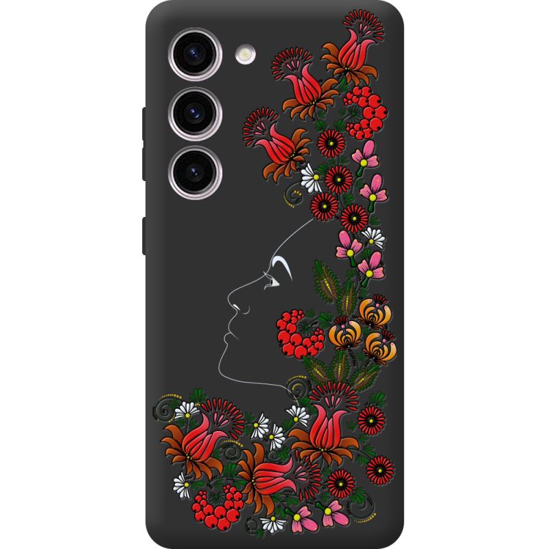 Черный чехол BoxFace Samsung Galaxy S23 (S911) 3D Ukrainian Muse