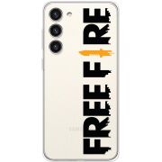 Прозрачный чехол BoxFace Samsung Galaxy S23 Plus (S916) Free Fire Black Logo