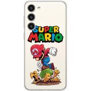 Прозрачный чехол BoxFace Samsung Galaxy S23 Plus (S916) Super Mario