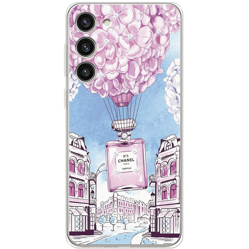 Чехол со стразами Samsung Galaxy S23 Plus (S916) Perfume bottle