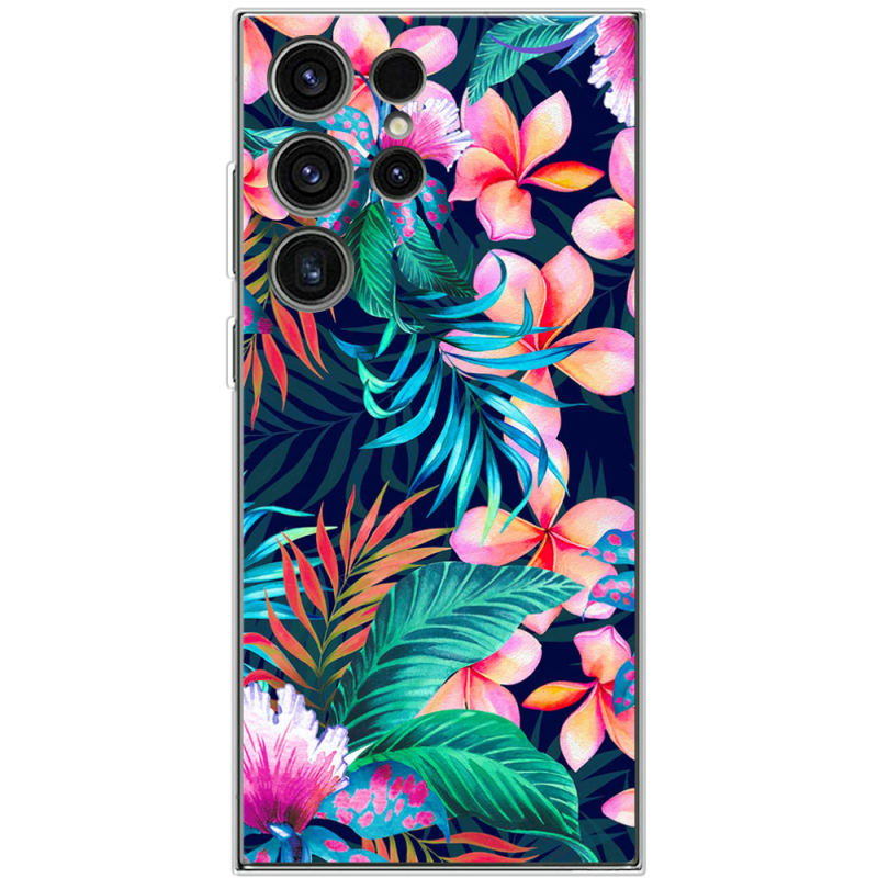 Чехол BoxFace Samsung Galaxy S23 Ultra (S918) flowers in the tropics