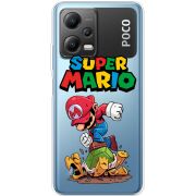 Прозрачный чехол BoxFace Xiaomi Poco X5 5G Super Mario