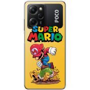 Прозрачный чехол BoxFace Xiaomi Poco X5 Pro 5G Super Mario