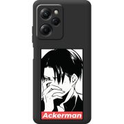 Черный чехол BoxFace Poco X5 Pro 5G Attack On Titan - Ackerman