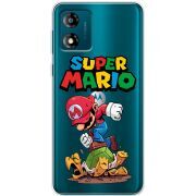 Прозрачный чехол BoxFace Motorola E13 Super Mario