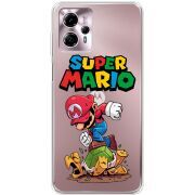 Прозрачный чехол BoxFace Motorola G13 Super Mario