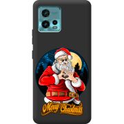 Черный чехол BoxFace Motorola G72 Cool Santa