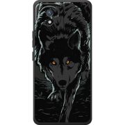 Черный чехол BoxFace Vivo Y02 Wolf