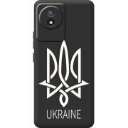 Черный чехол BoxFace Vivo Y02 Тризуб монограмма ukraine
