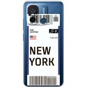 Прозрачный чехол BoxFace Xiaomi Redmi 12C Ticket New York