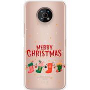 Прозрачный чехол BoxFace Nokia G50 Merry Christmas