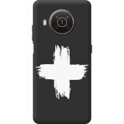 Черный чехол BoxFace Nokia X10 Білий хрест ЗСУ
