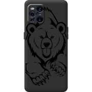 Черный чехол BoxFace OPPO Find X3 Pro Grizzly Bear