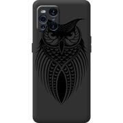 Черный чехол BoxFace OPPO Find X3 Pro Owl