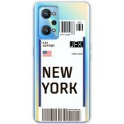 Прозрачный чехол BoxFace Realme GT2 Ticket New York