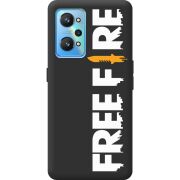 Черный чехол BoxFace Realme GT2 Free Fire White Logo