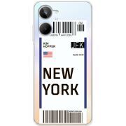 Прозрачный чехол BoxFace Realme 10 4G Ticket New York