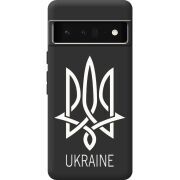 Черный чехол BoxFace Google Pixel 6 Pro Тризуб монограмма ukraine