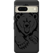 Черный чехол BoxFace Google Pixel 7 Grizzly Bear