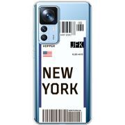 Прозрачный чехол BoxFace Xiaomi 12T / 12T Pro Ticket New York