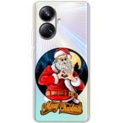 Прозрачный чехол BoxFace Realme 10 Pro Plus Cool Santa
