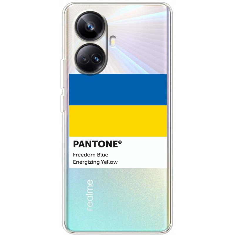 Прозрачный чехол BoxFace Realme 10 Pro Plus Pantone вільний синій