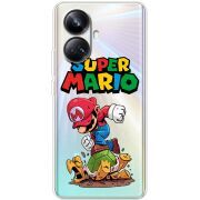 Прозрачный чехол BoxFace Realme 10 Pro Plus Super Mario