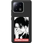 Черный чехол BoxFace Xiaomi 13 Attack On Titan - Ackerman