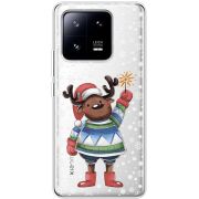 Прозрачный чехол BoxFace Xiaomi 13 Pro Christmas Deer with Snow