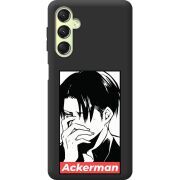 Черный чехол BoxFace Samsung Galaxy A24 (A245) Attack On Titan - Ackerman